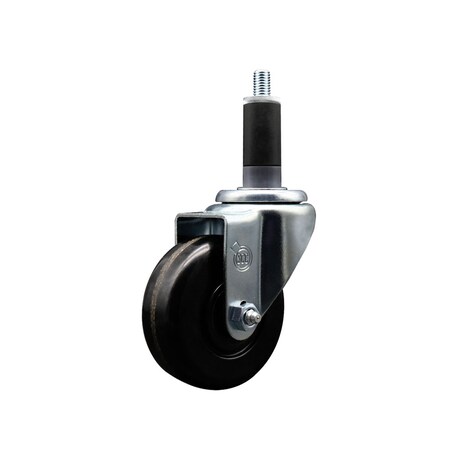 Service Caster 3.5'' SS Phenolic Wheel Swivel 1-1/8'' Expanding Stem Caster SCC-SSEX20S3514-PHS-118
